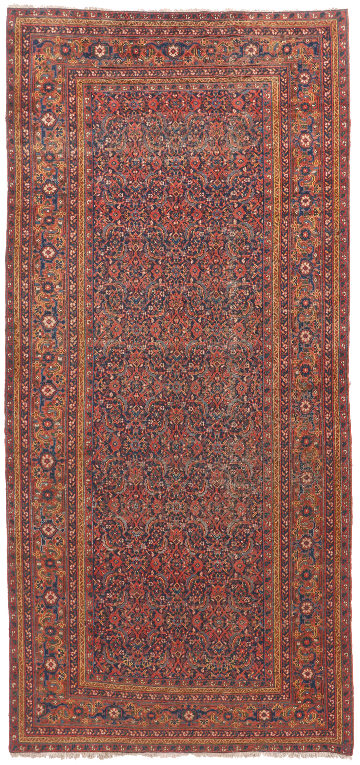 Khorasan Antique rug, 390 × 180 cm