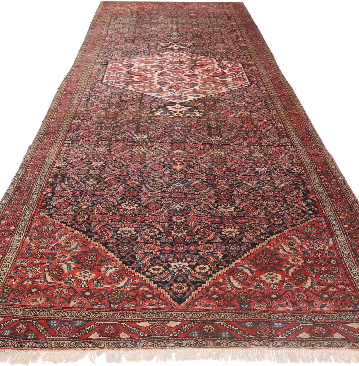 Persian Old Bidjar Design Runner, 557 × 202 cm