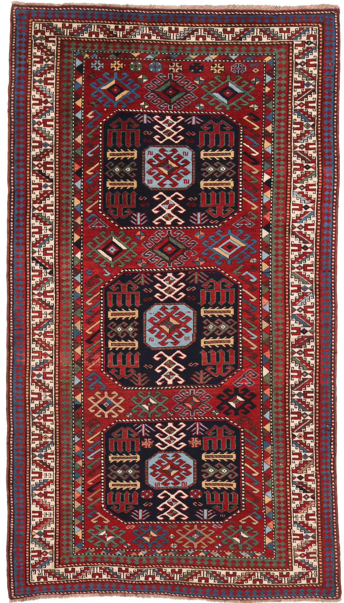 Caucasian / Kazak Antique Rug, 261 × 138 cm
