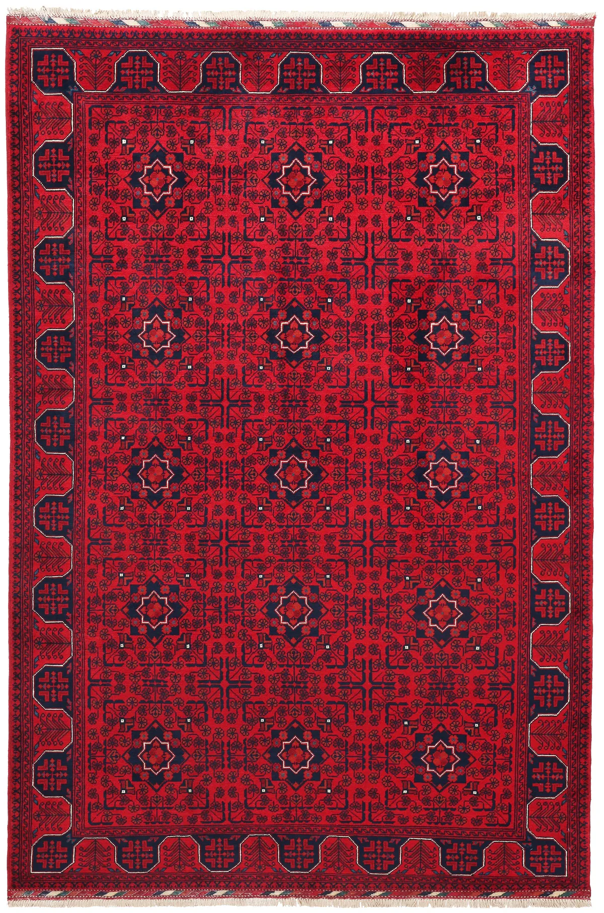 Khal Mohammad Afghan rug, 252 × 172 cm