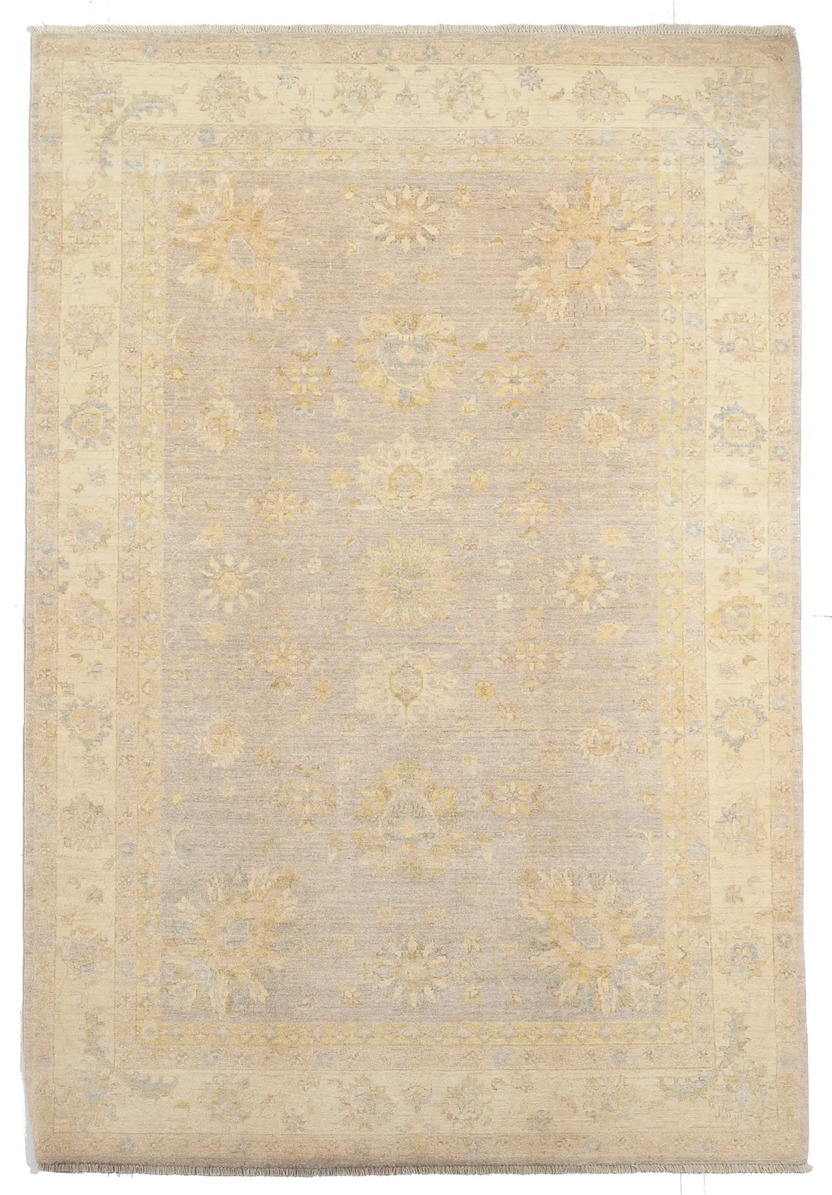 Garous Ziegler design rug – Beige and Grey in, 245 × 166 cm