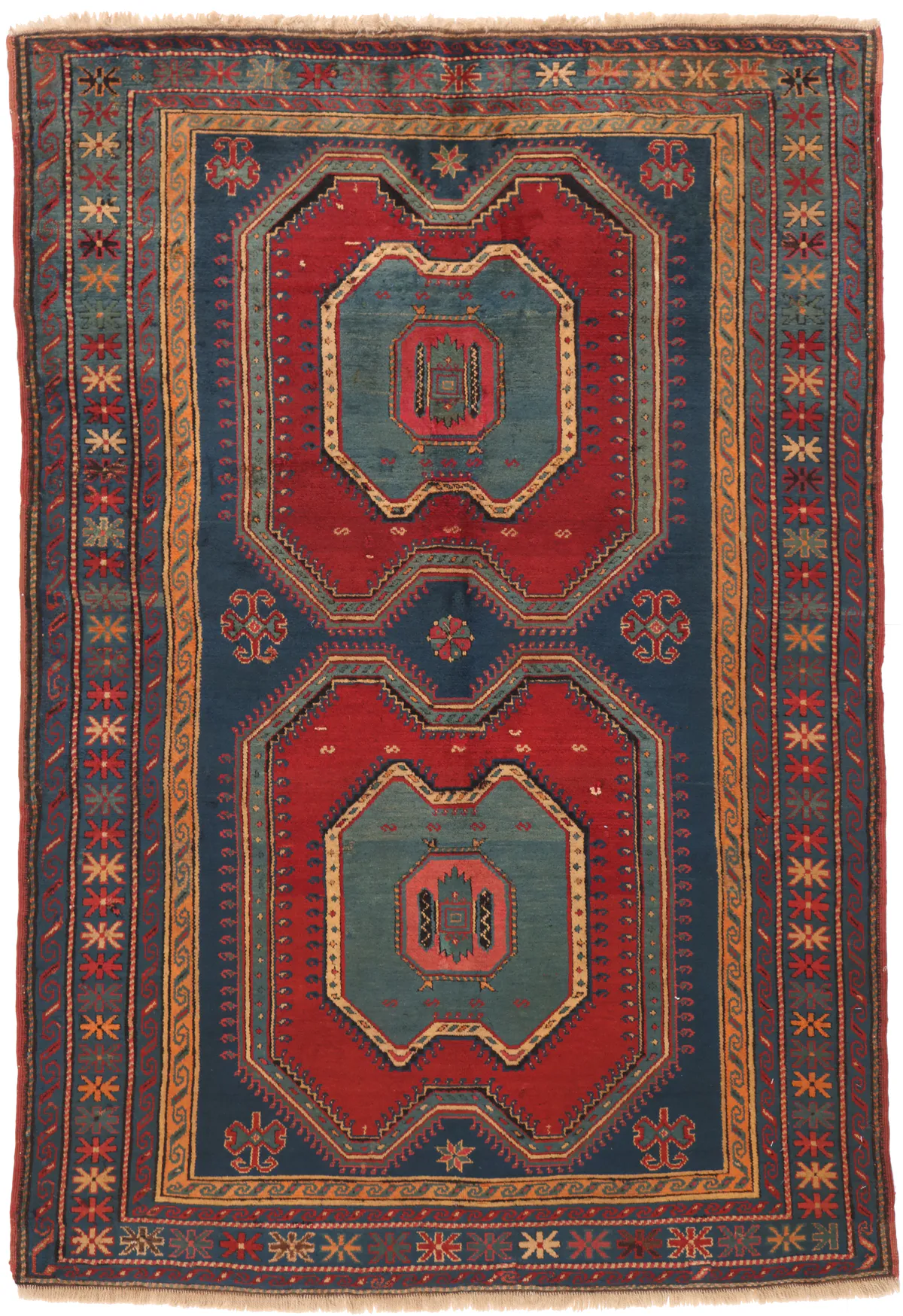 Caucasian Antique Rug – circa 1920, 197 × 133 cm