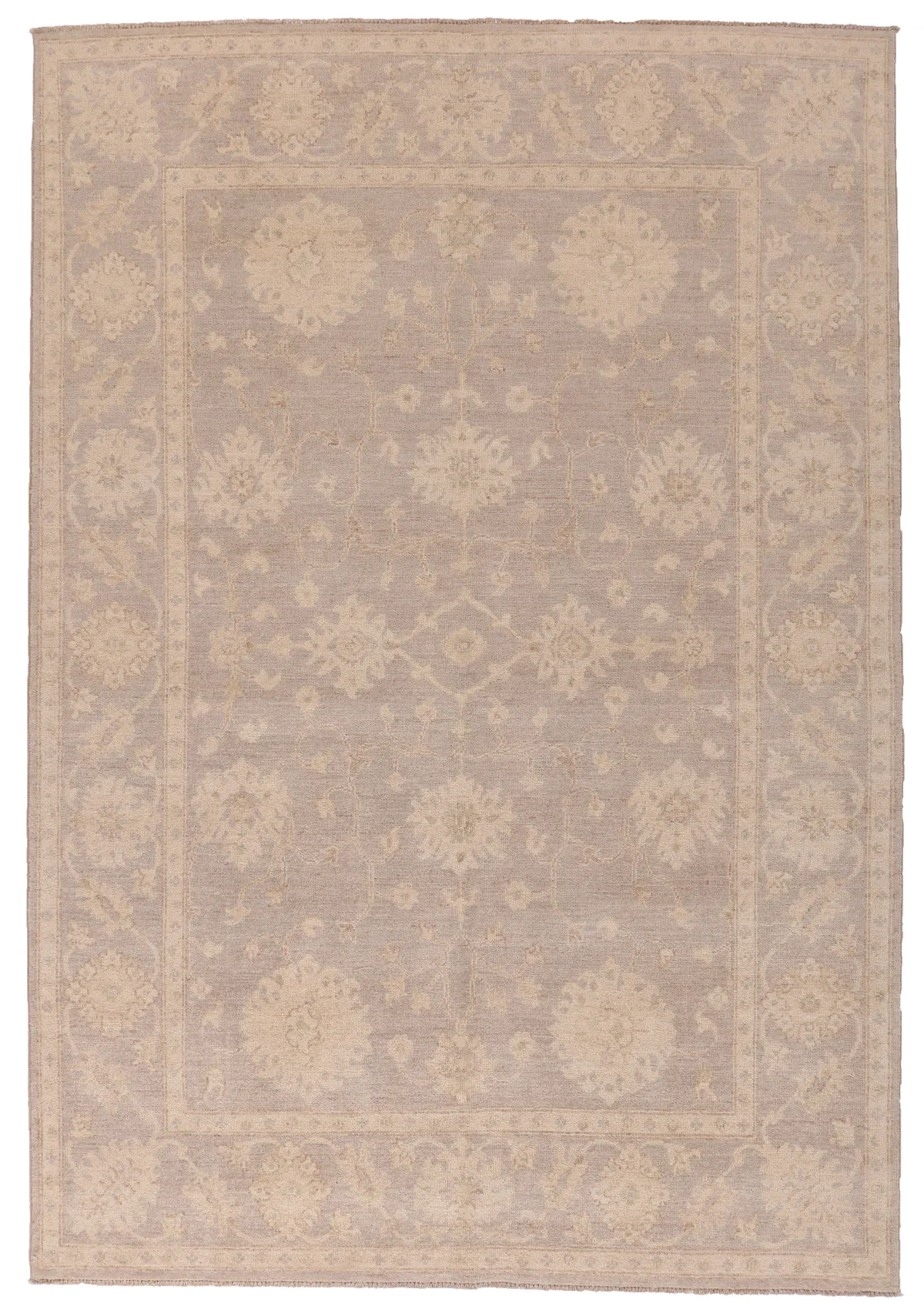 Garous Ziegler rug beige border grey base, 249 × 172 cm