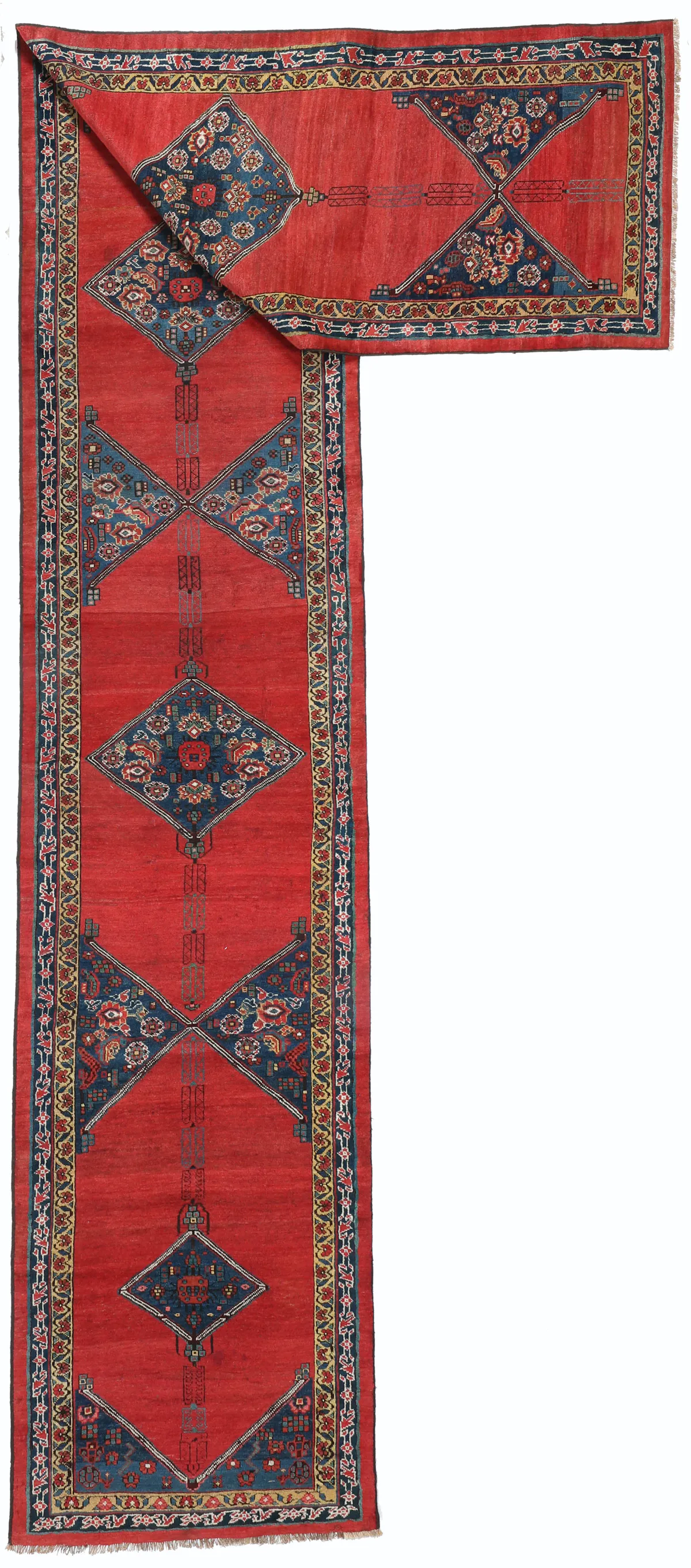 Antique Savojbolag Kurdish Runner, 613 × 97 cm