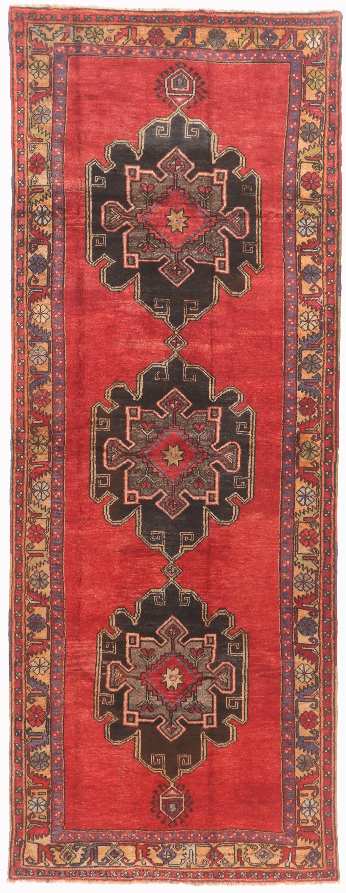 Persian Azerbaijan Runner Rug – Red, 367 × 139 cm