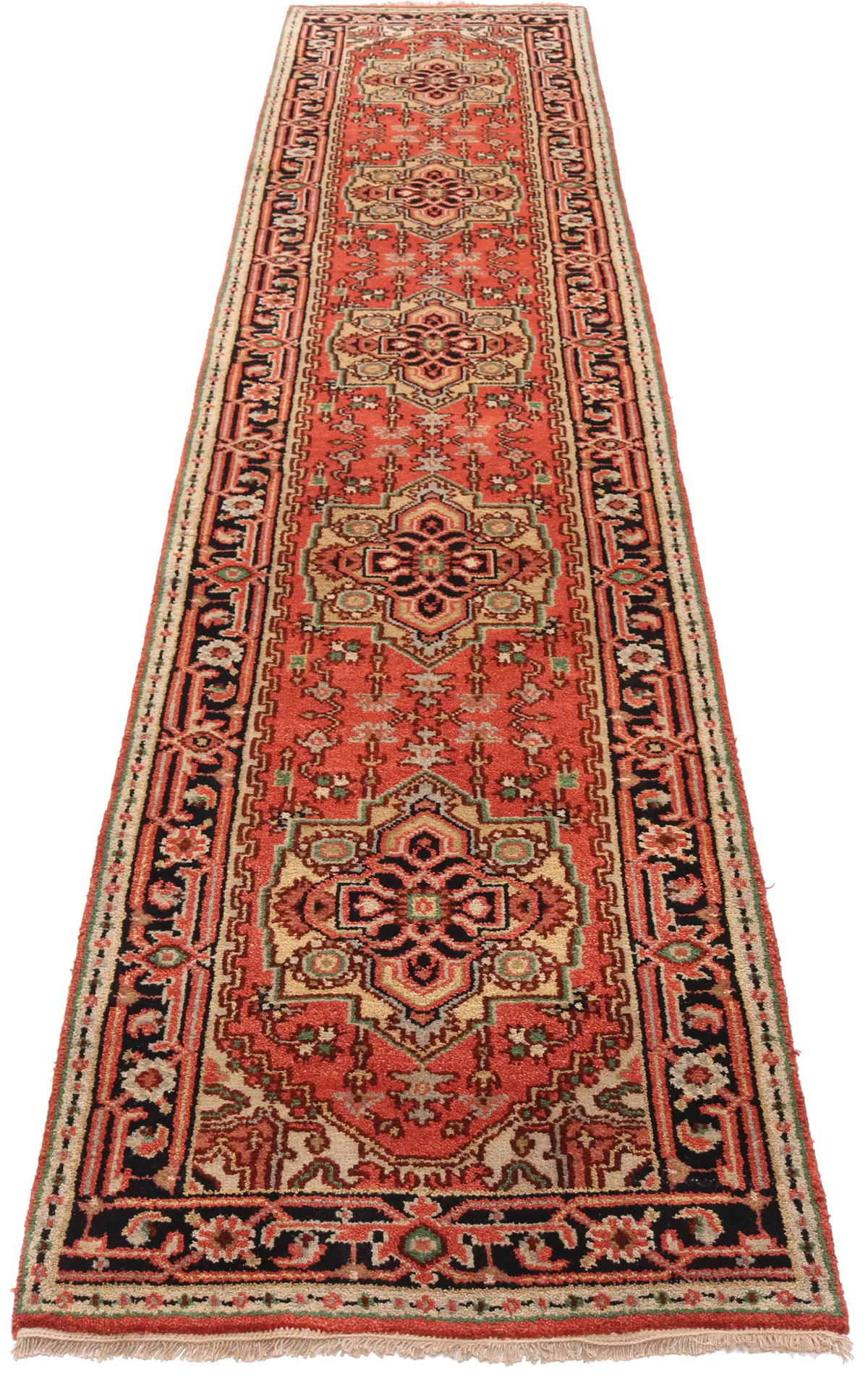 Serapi Design Rug Runner, 370 × 79 cm