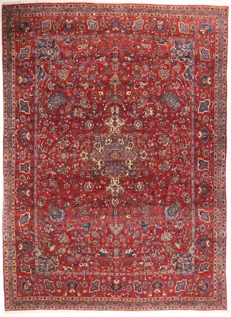 Persian Fine Isfahan Rug – circa 1920, 440 × 323 cm