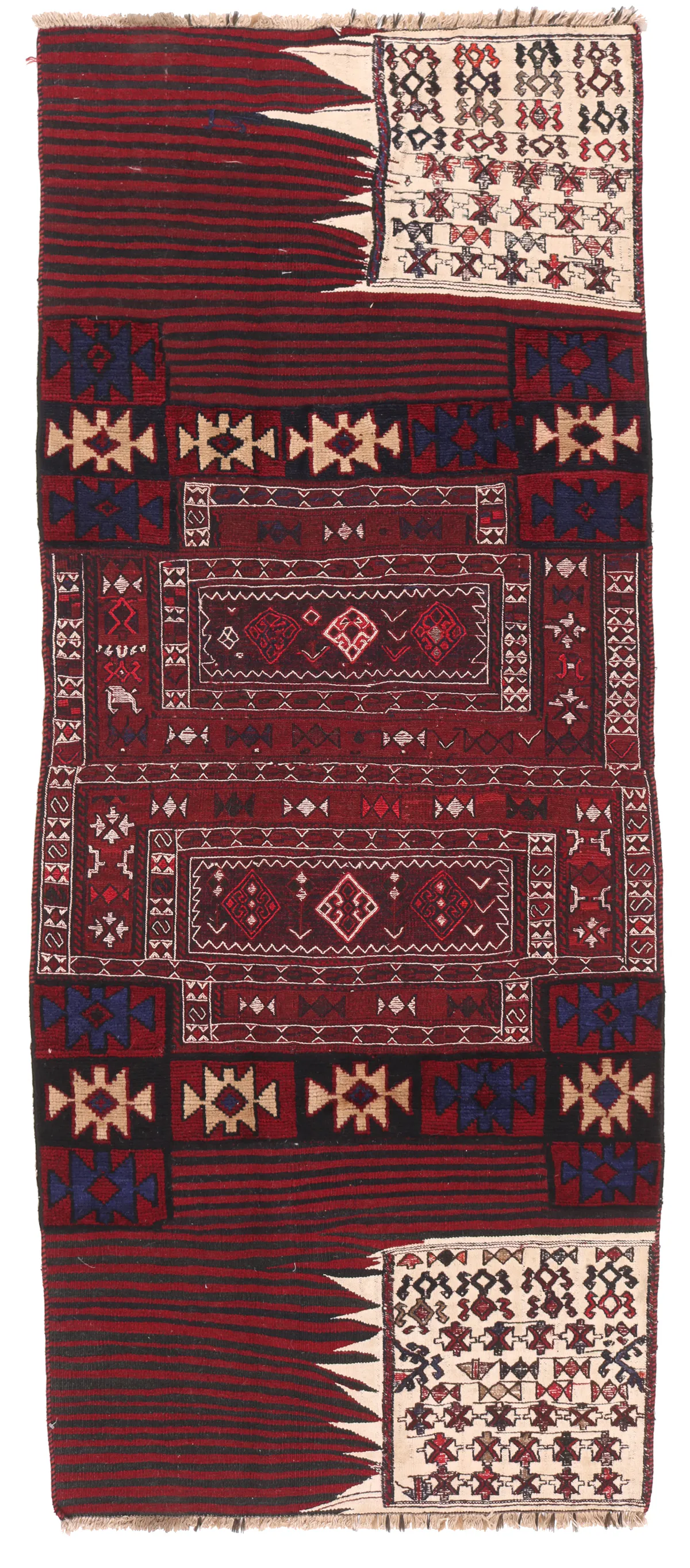 Persian Lori rug red, 254 × 105 cm