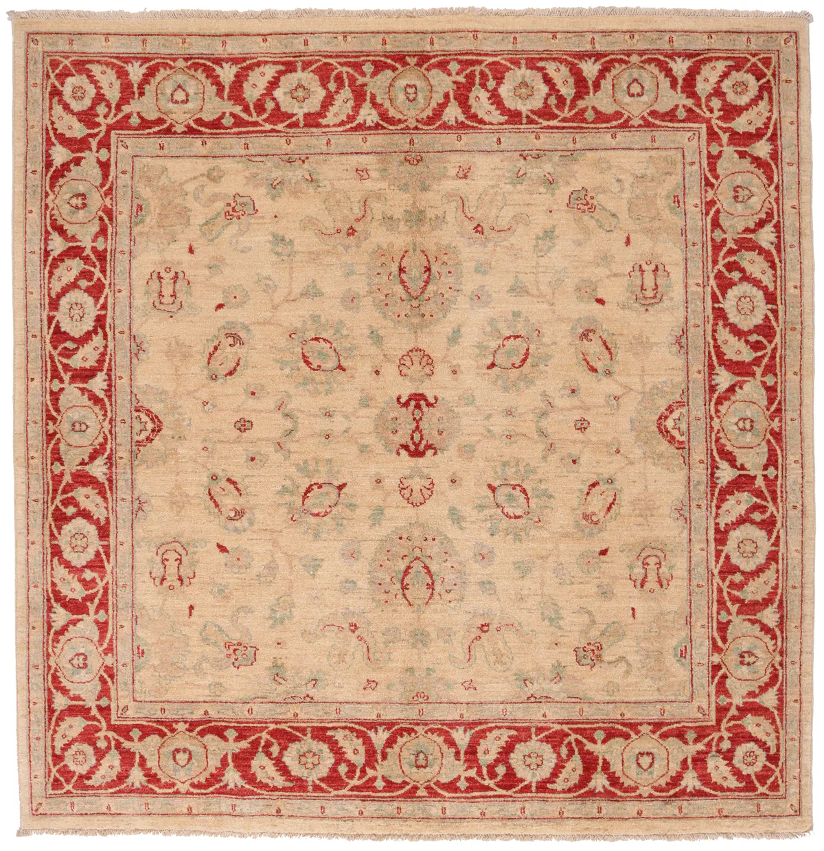 Garous / Ziegler Design Rug – Beige Square, 205 × 201 cm