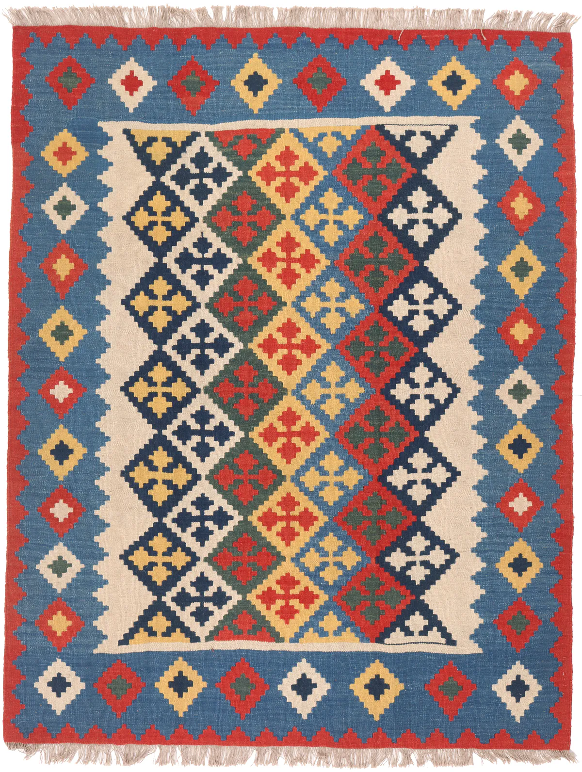 Kashgai or Qashkai Kilim 6'6 x 5, 198 × 153 cm