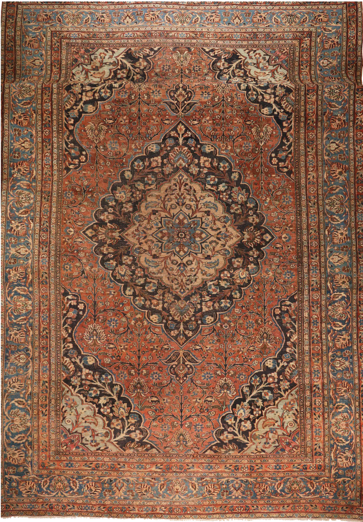 Khoy Tabriz Rug circa 1900, 608 × 415 cm