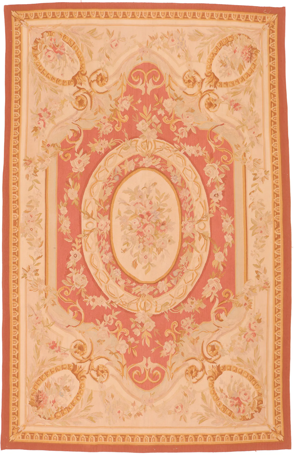 Pink Aubusson Rug, 421 × 295 cm