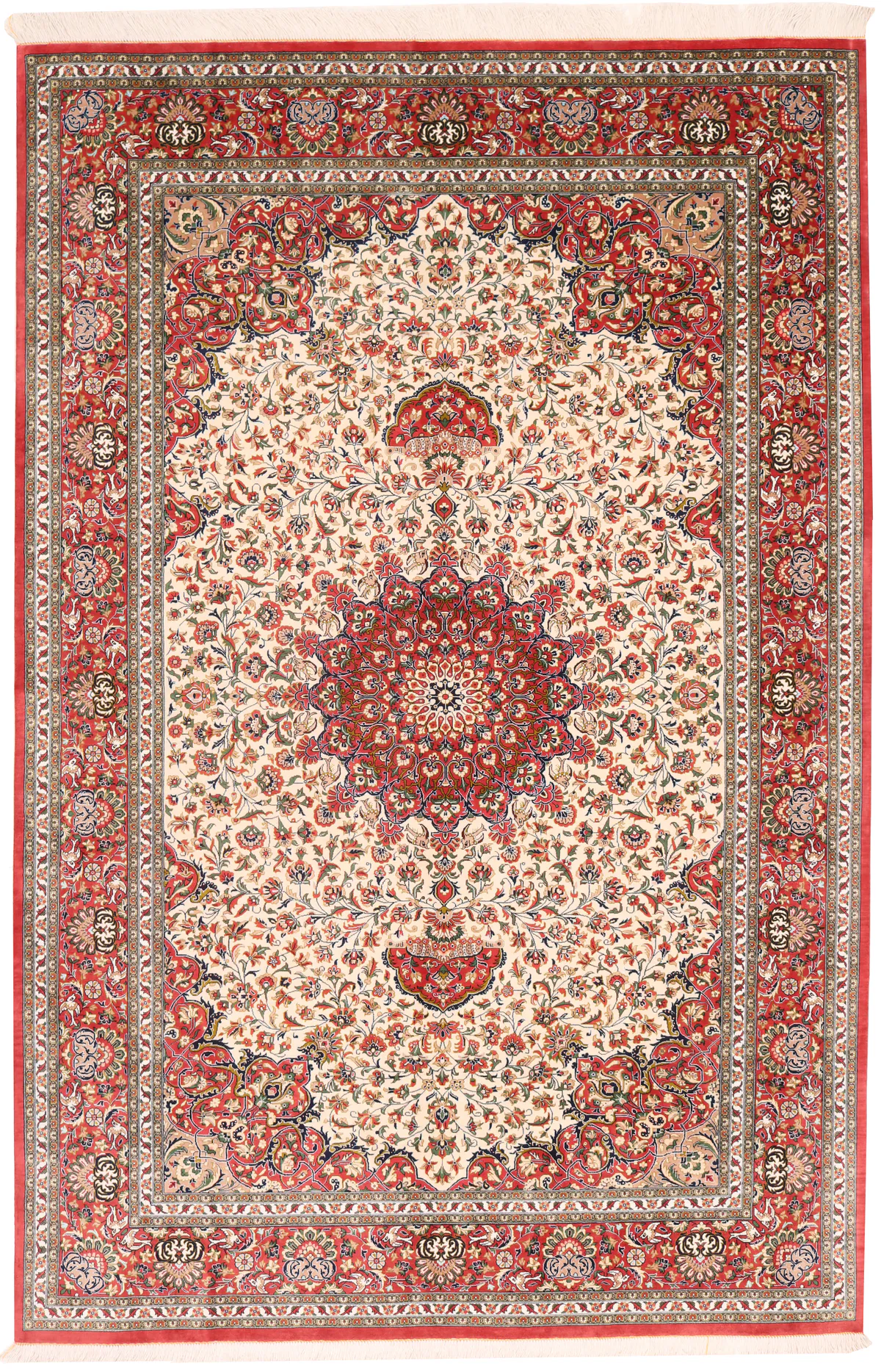Persian Fine Qum Silk Rug, 238 × 157 cm