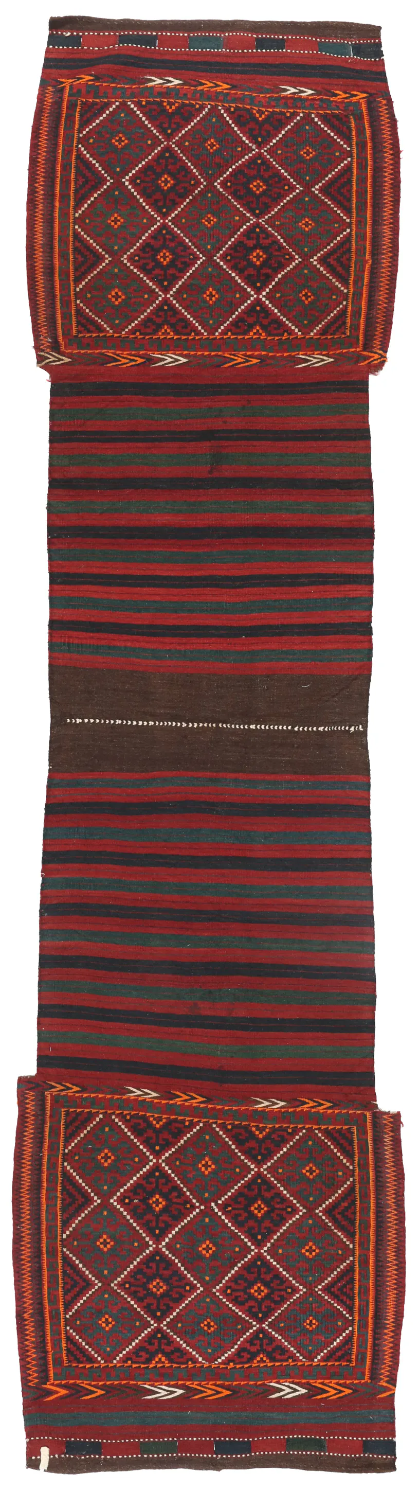 Afghan red runner 6 x 2'8, 185 × 88 cm