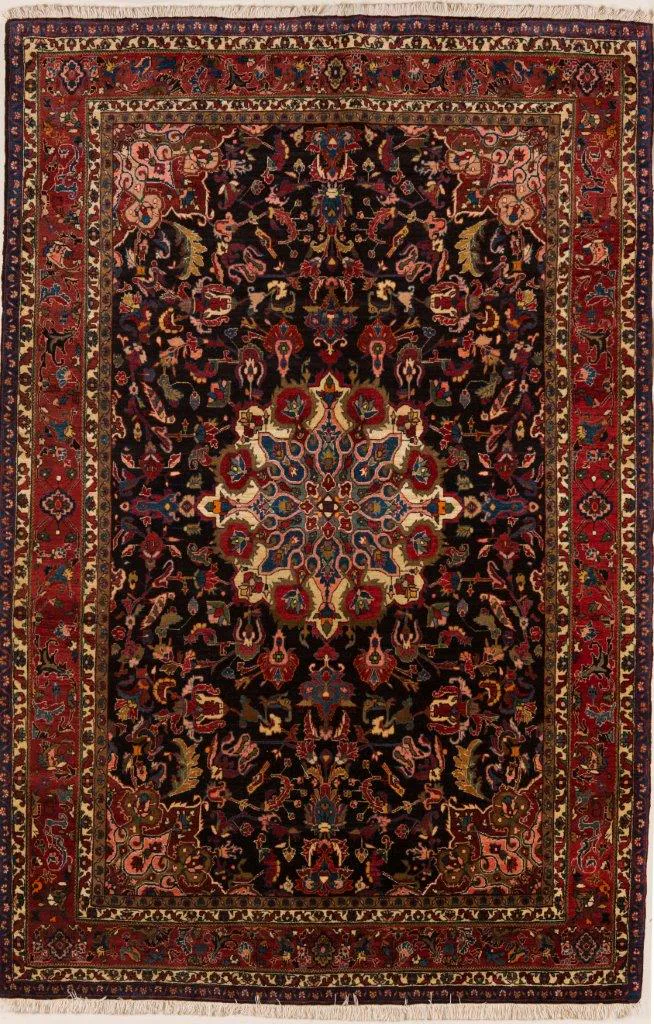 Pair of Antique Bidgeneh Stroke Bidjar Rug – circa 1930, 220 × 147 cm