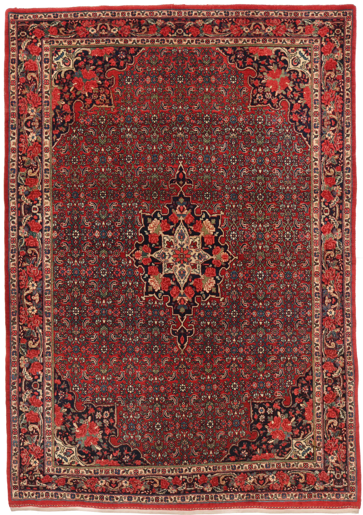 Antique Bidjar Rug – circa 1920, 205 × 144 cm