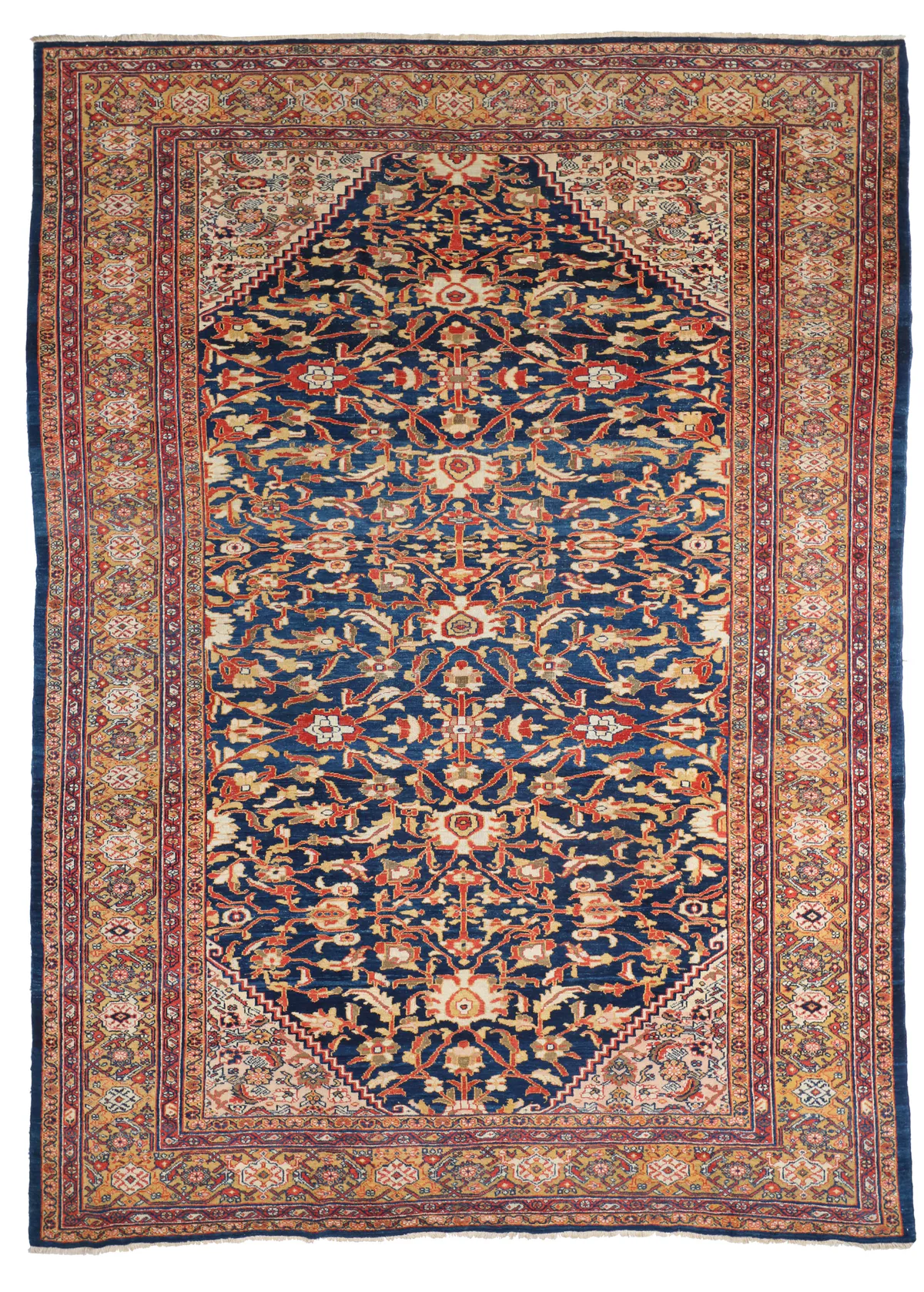 Antique Mahal Ziegler Rug – 12 x 8'7, 368 × 268 cm