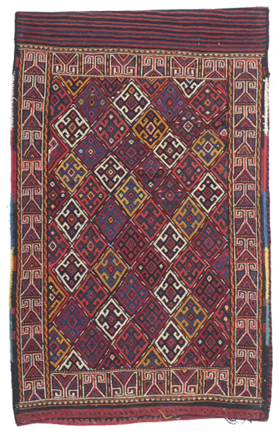 Persian Kurdi Gouchan SaddleBag, 115 × 75 cm