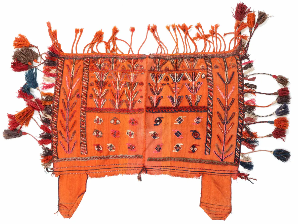 Horse Saddle Kashgai circa 1960 in, 132 × 155 cm