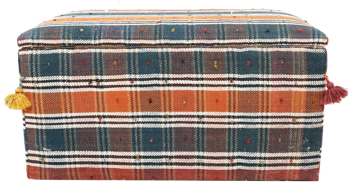 Kashgai Ottoman Storage Box, 80 × 47 cm