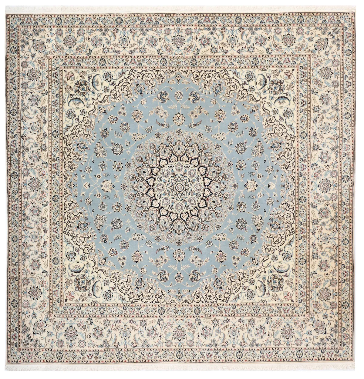 Persian Nain 6La light blue, 205 × 205 cm
