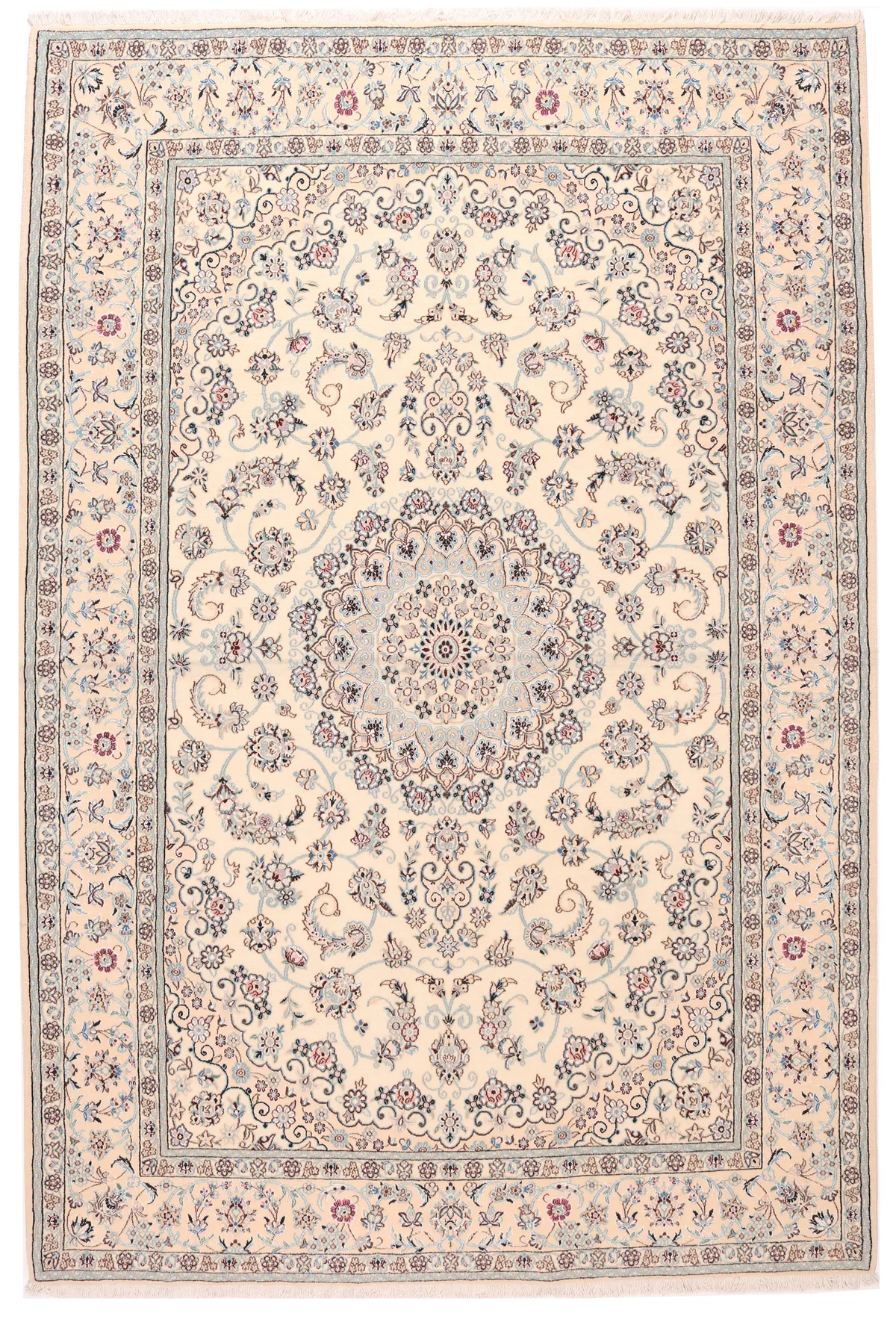 Persian Nain 9la Rug with Silk Highlights, 308 × 205 cm