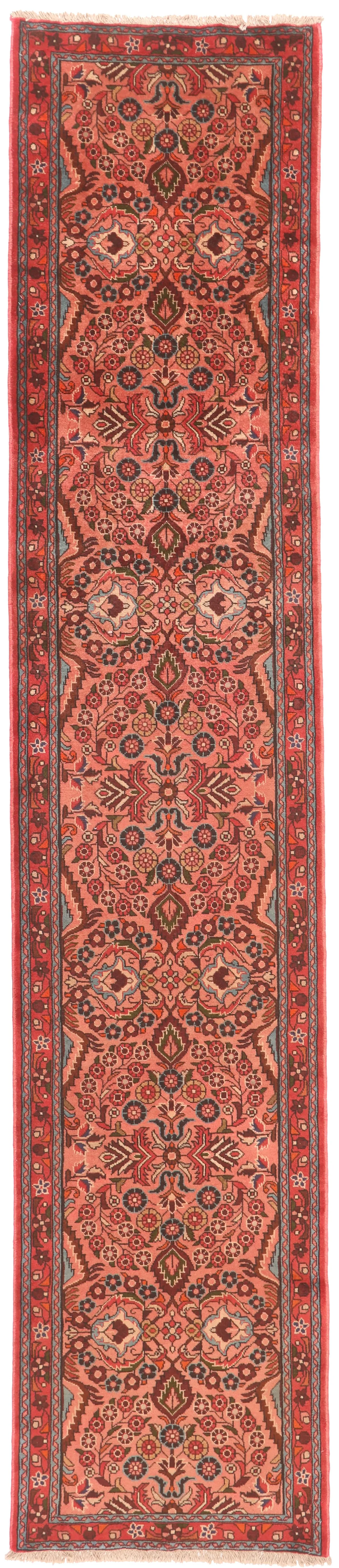 Persian Roodbar Runner – Red, 392 × 80 cm