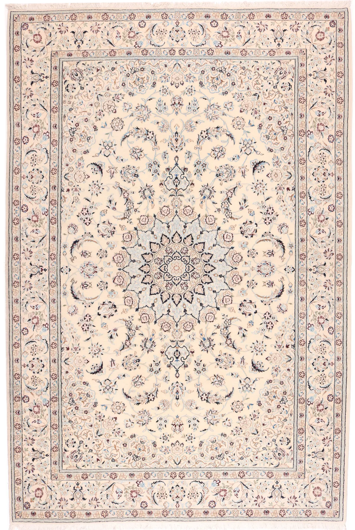 Persian Nain 9la Rug with Silk Highlights, 304 × 203 cm
