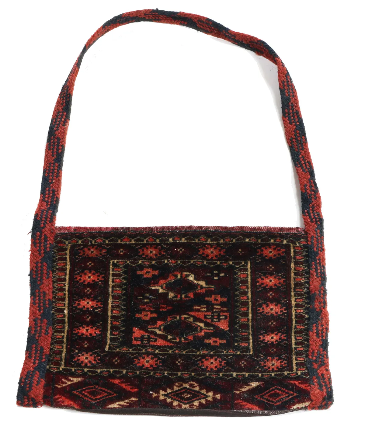 Antique Turkaman Yumut bag circa 1910, 20 × 29 cm