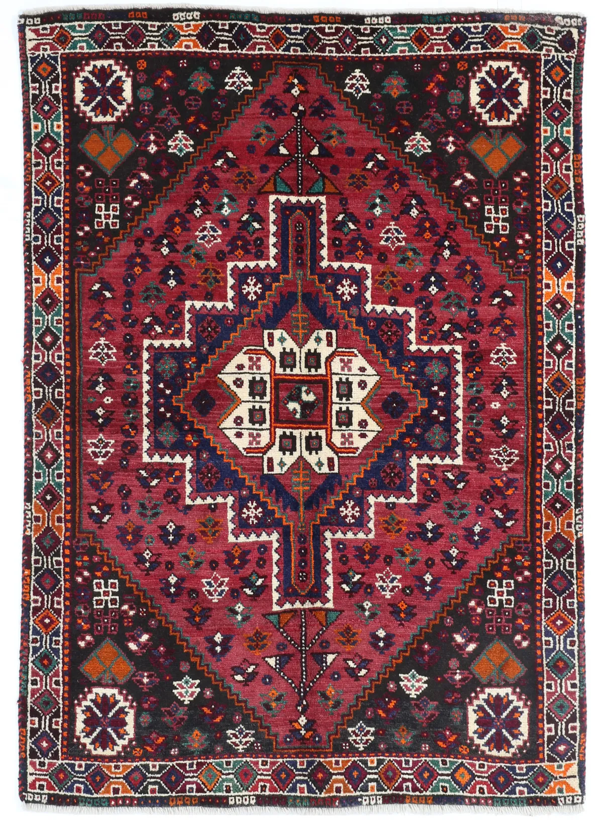 Persian Shiraz Rug in, 164 × 113 cm