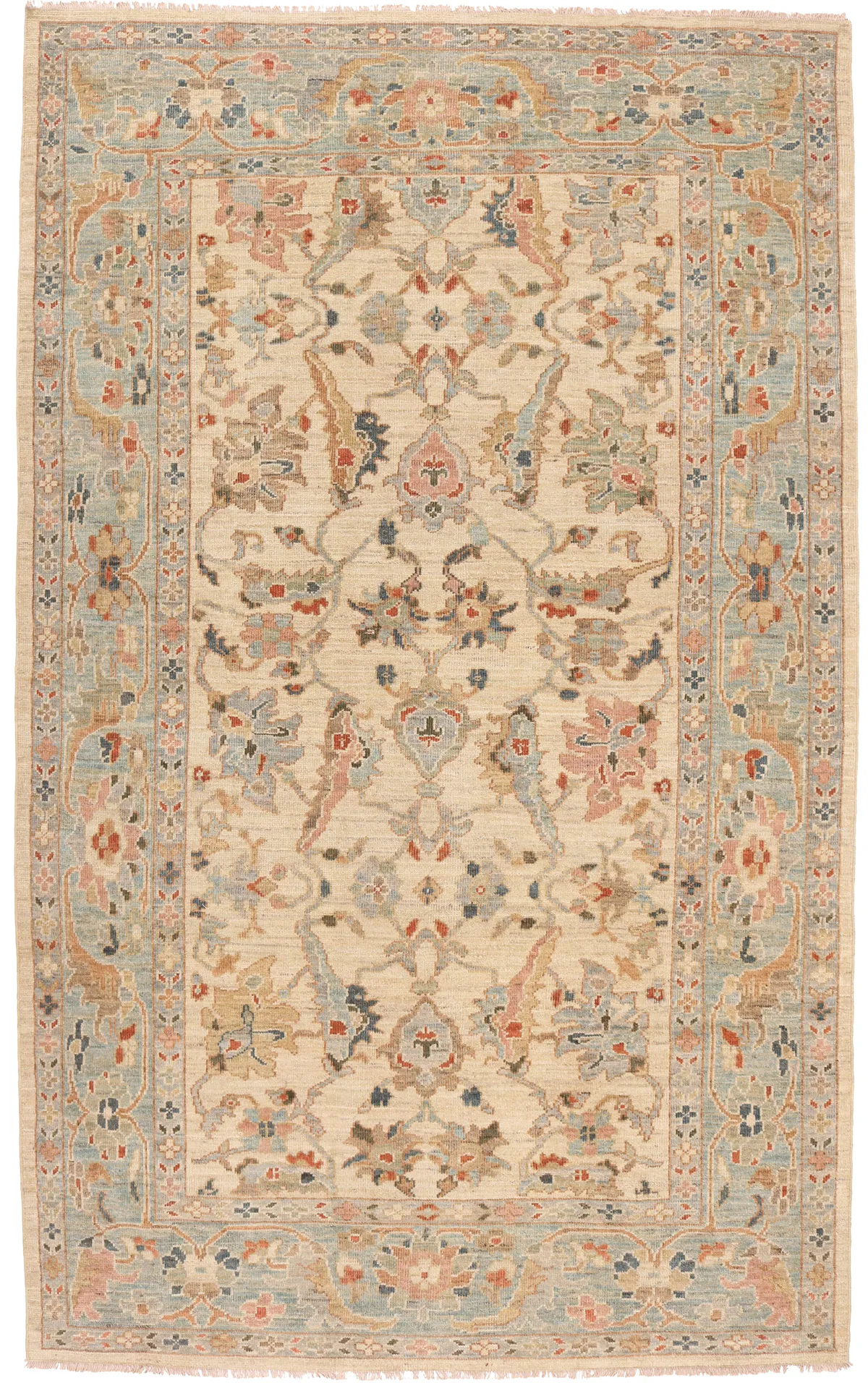 Oriental Sultanabad – Blue Border, 294 × 180 cm