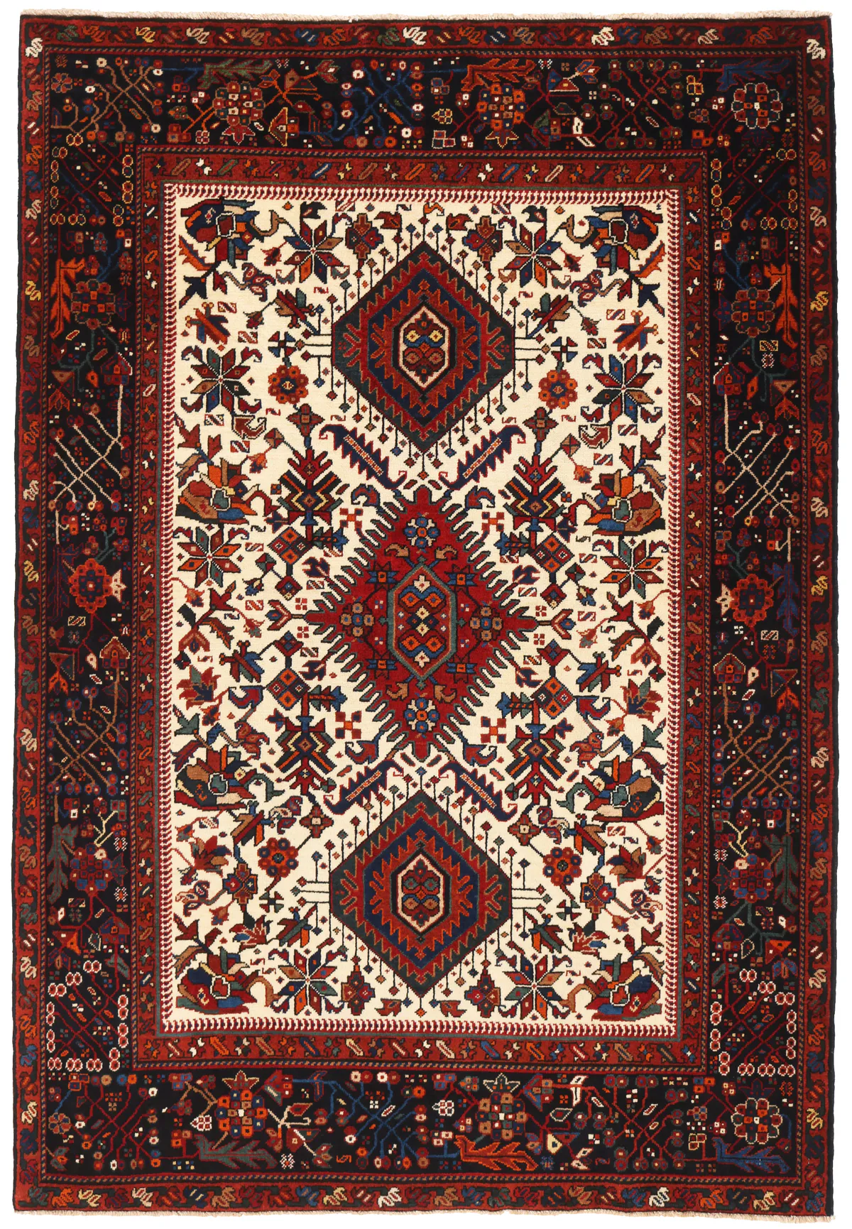 Persian Karadja Antique Rug – circa 1920, 207 × 143 cm