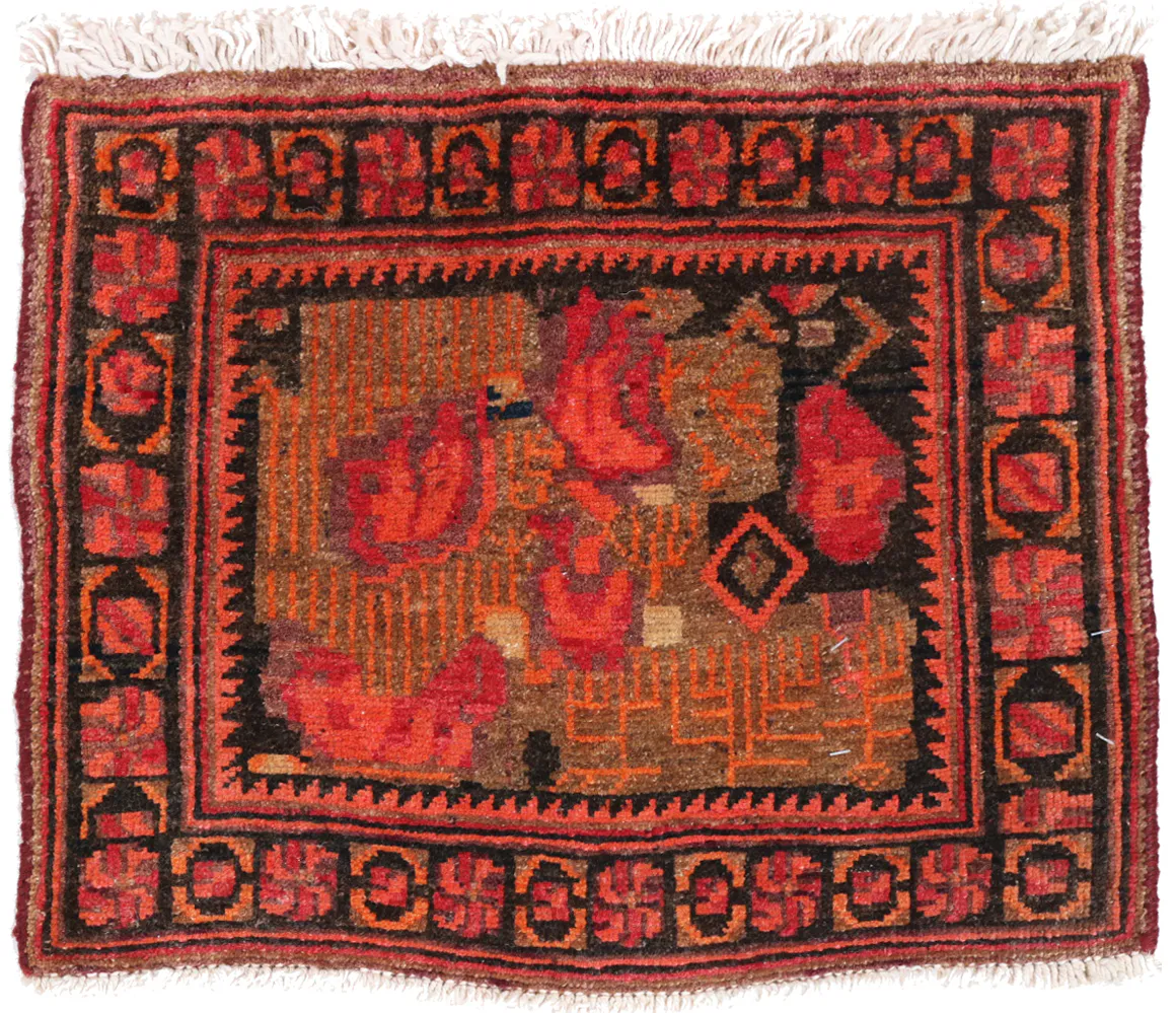 Sirjan rug, 40 × 50 cm