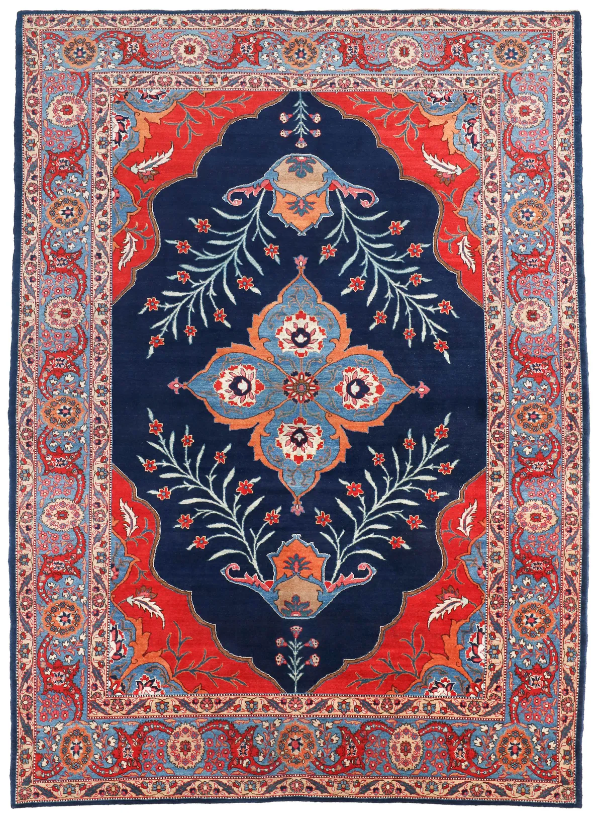 Persian Tabriz rug, 332 × 220 cm
