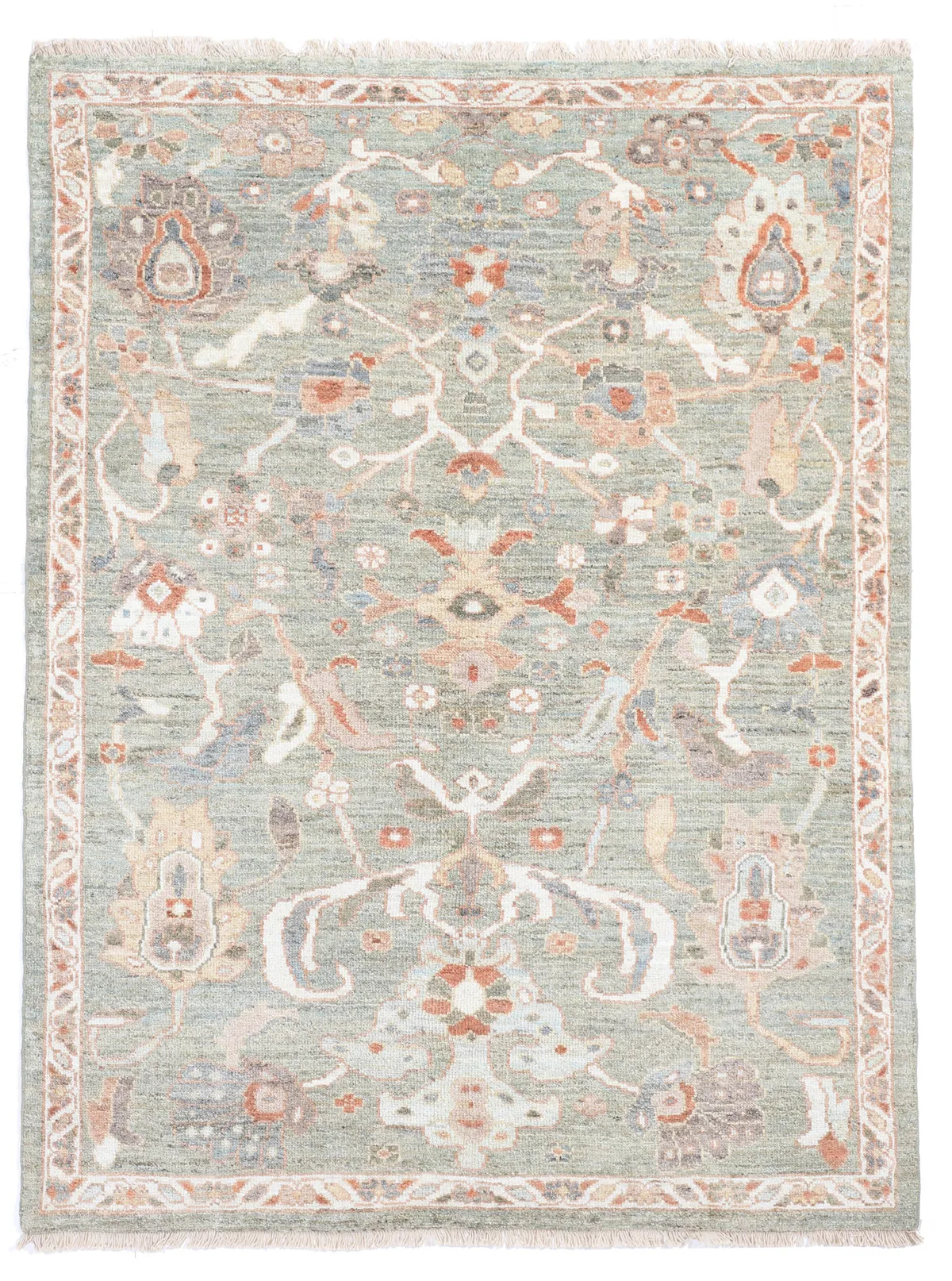 Persian Sultanabad Rug – 6'6 x 5, 204 × 155 cm
