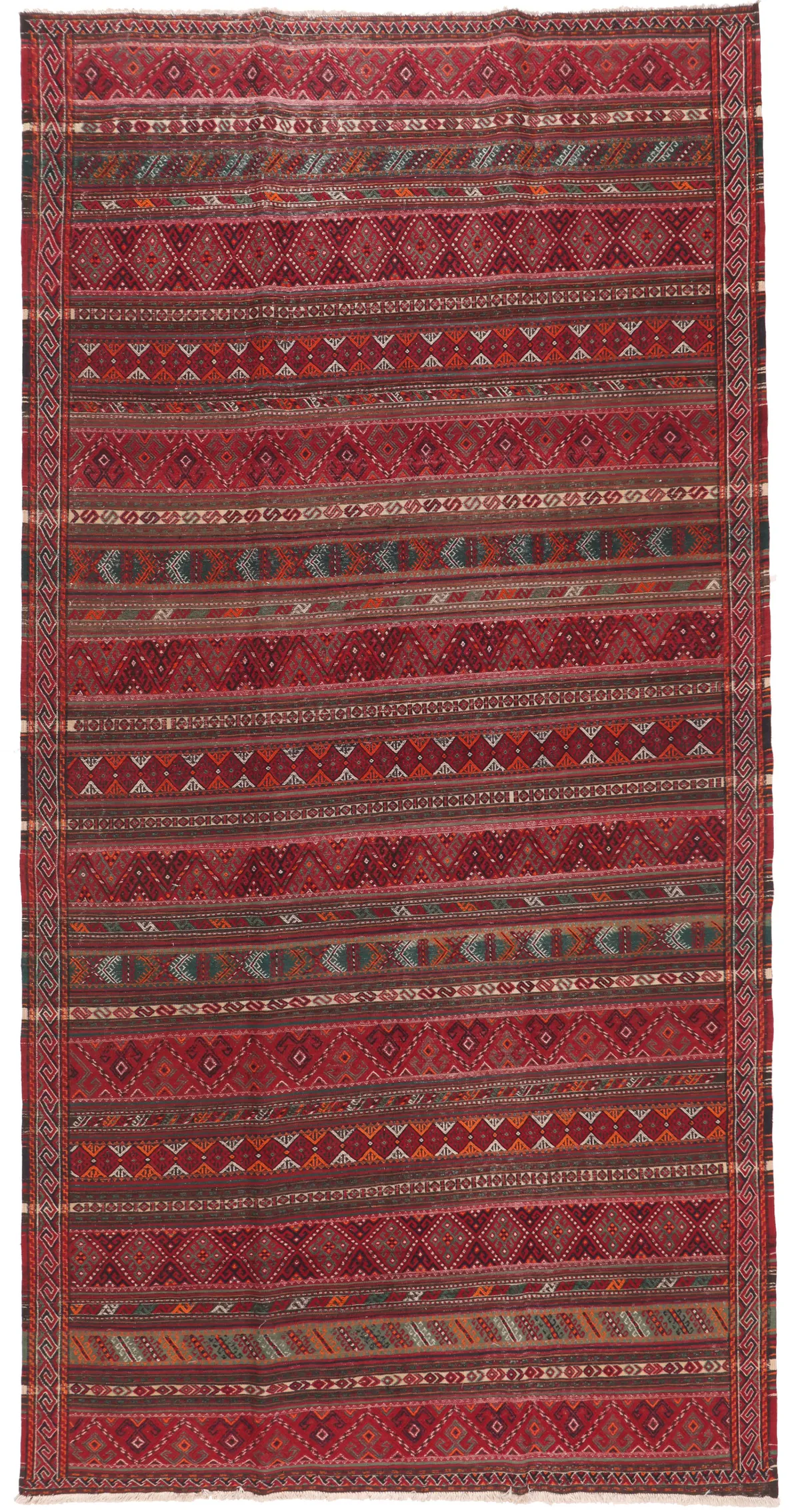 Turkmen/Turkoman Kilim Design – 11'7 x 6, 358 × 184 cm