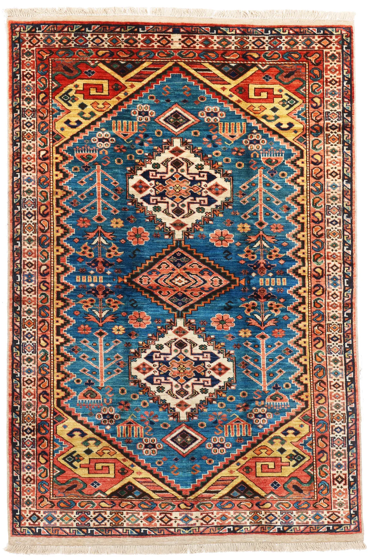 Fine Shirvan Design Rug in, 186 × 124 cm