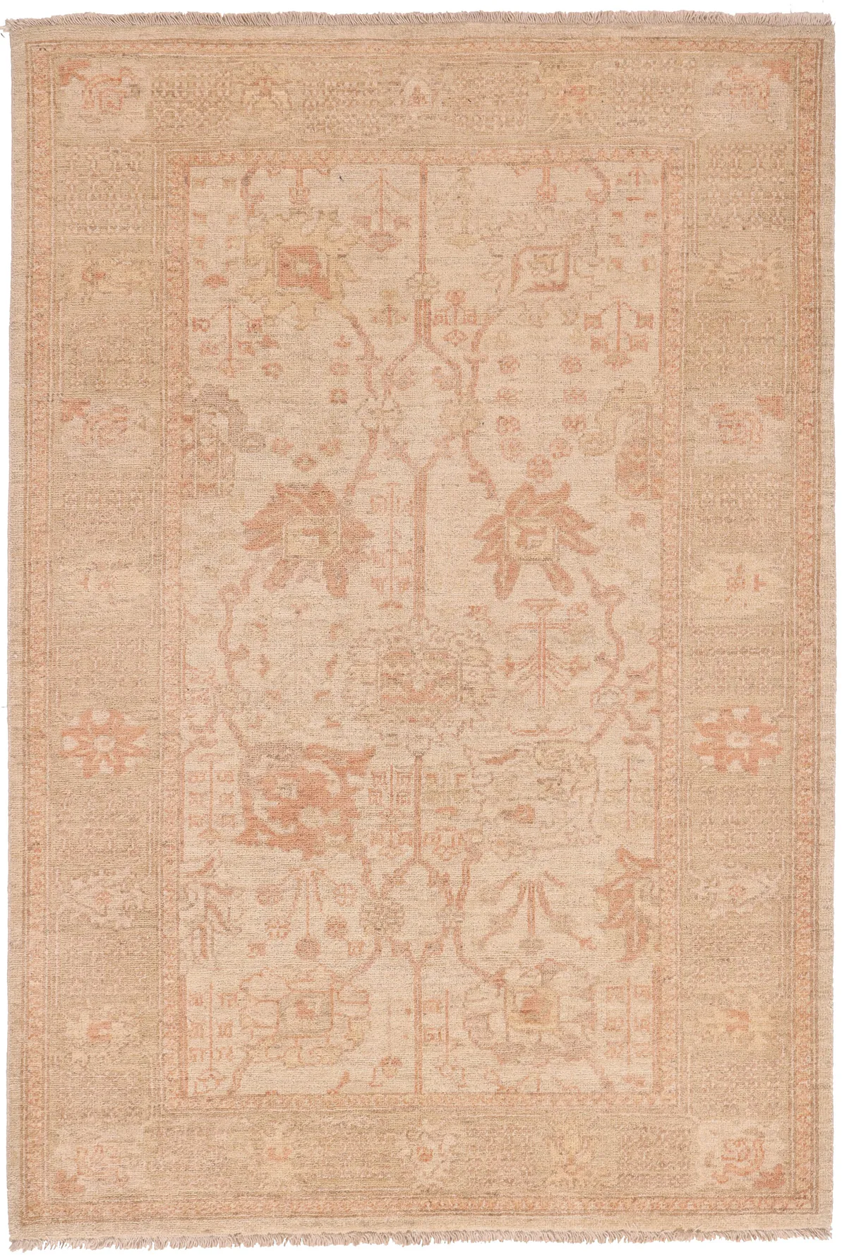 Garous / Ziegler design Rug – Red – 6 x 4, 180 × 124 cm