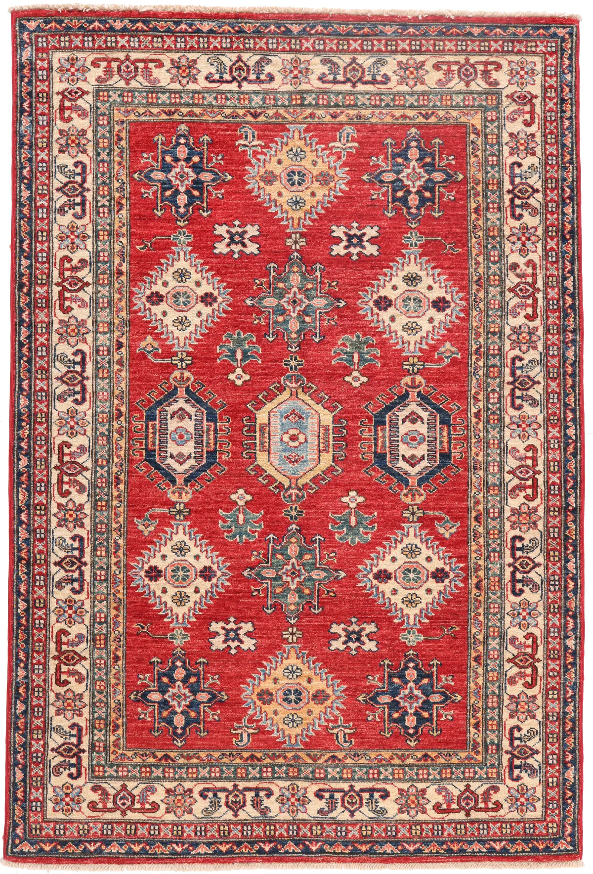 Caucasian Kazak design rug red, 182 × 123 cm