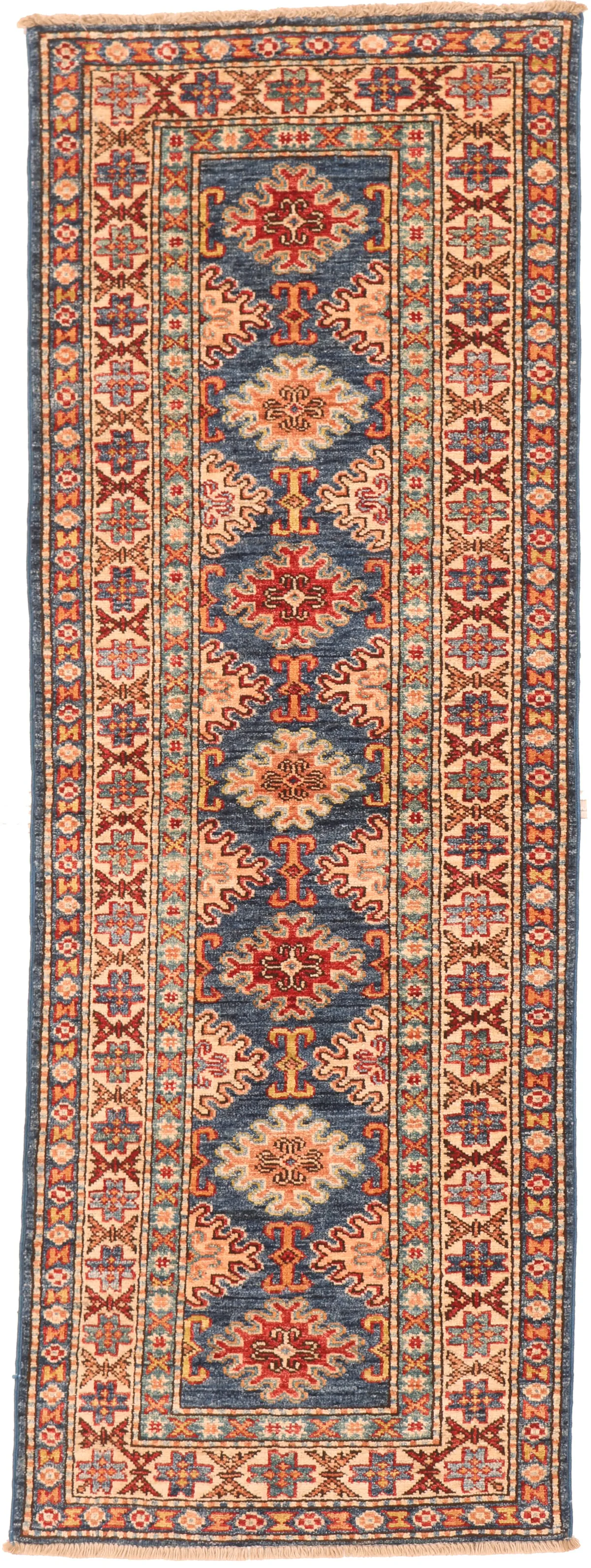 Caucasian Kazak design runner rug, 181 × 59 cm