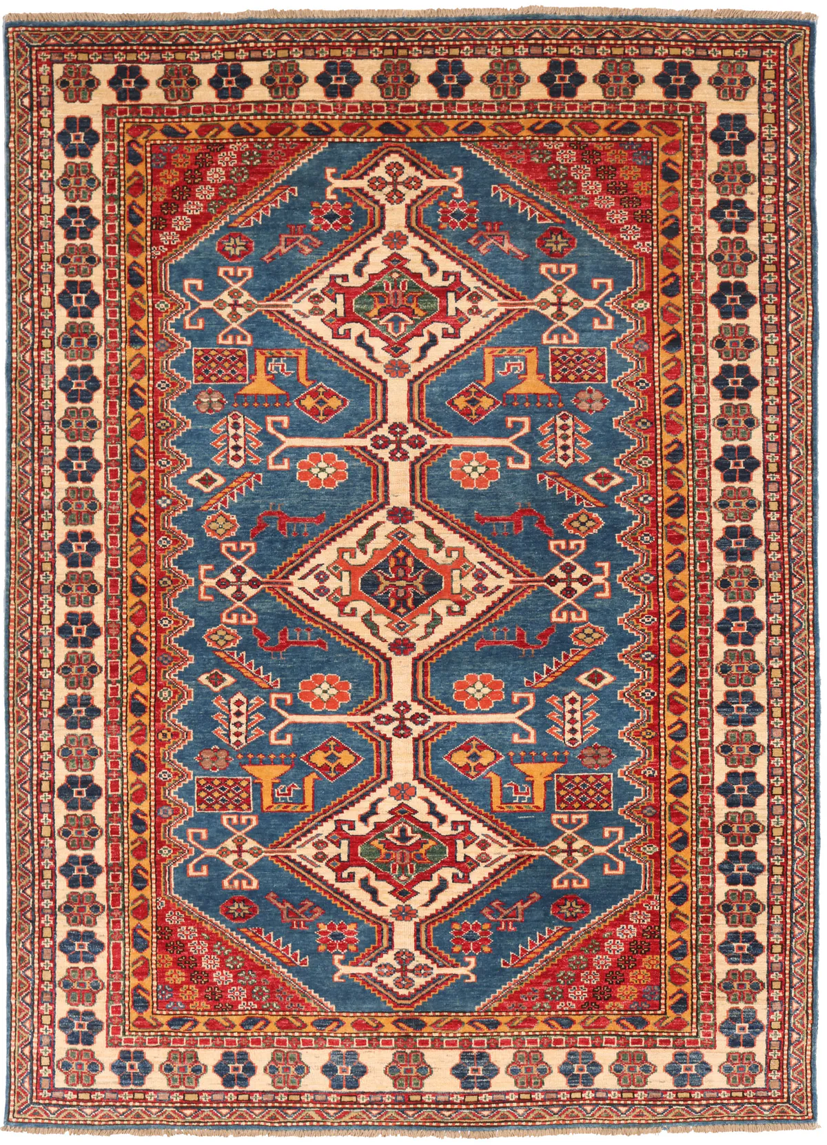 Caucasian Kazak design rug, 208 × 150 cm