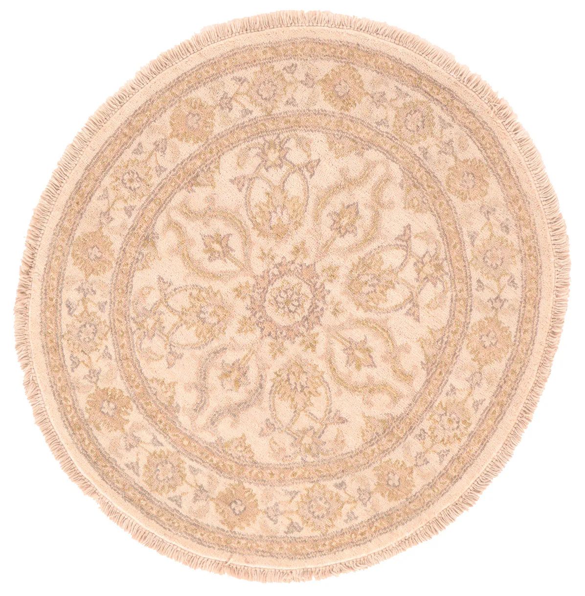 Circular Garous Ziegler design rug, 91 × 86 cm