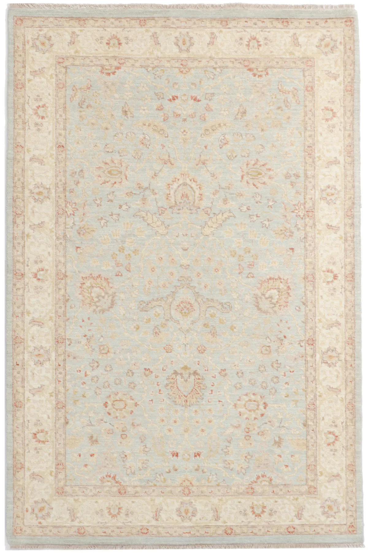 Garous Rug in Beige & blue, 181 × 120 cm