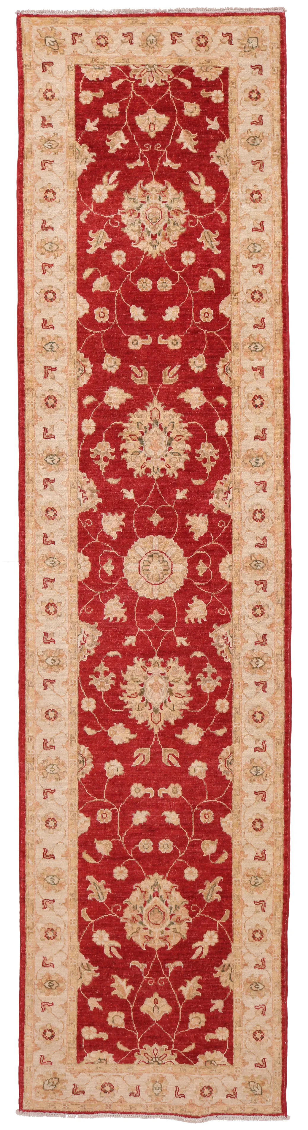 Red Garous / Ziegler Design Runner, 297 × 71 cm