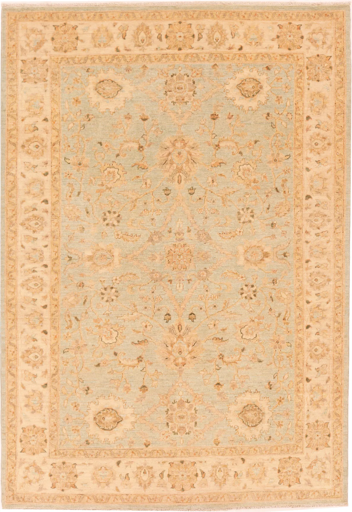 Garous Ziegler design rug – Blue Base, 248 × 172 cm