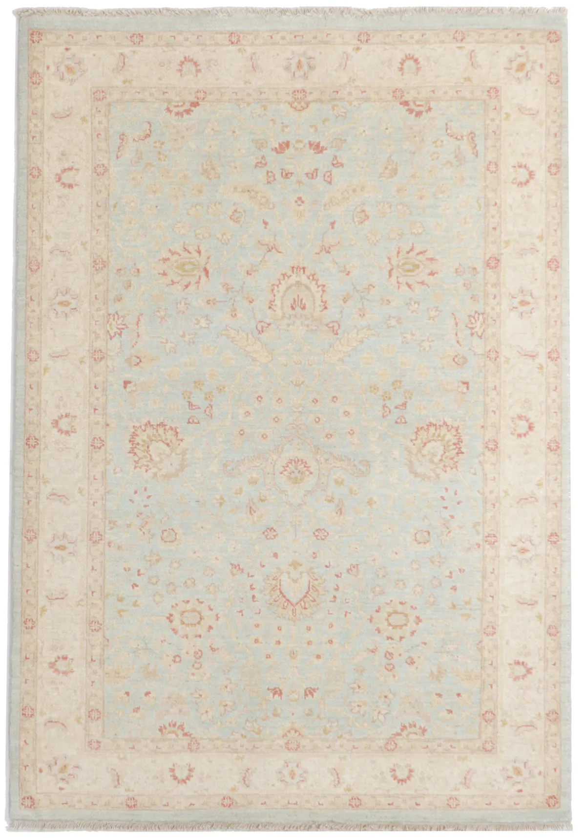Garous / Ziegler design Rug – Beige & Blue, 177 × 121 cm