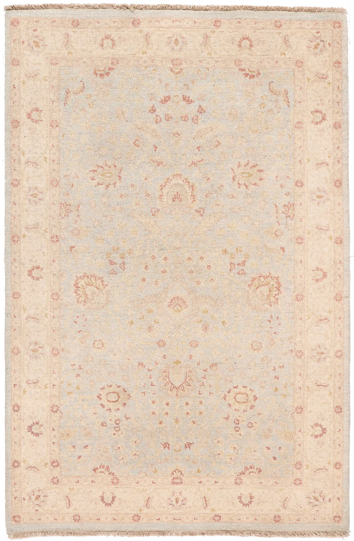 Garous / Ziegler design Rug – Pale Blue 6 x 4, 181 × 121 cm