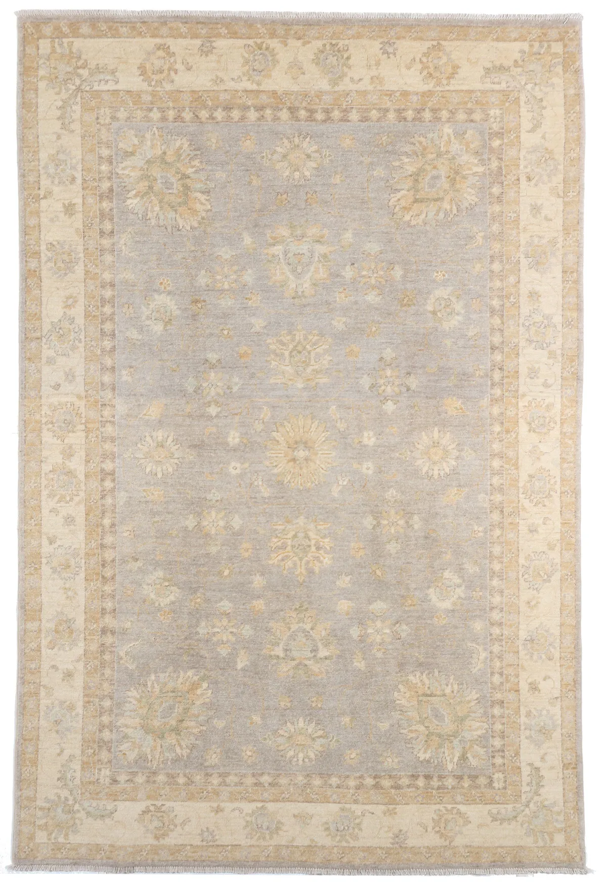 Garous Ziegler Rug in Beige and Grey, 252 × 164 cm