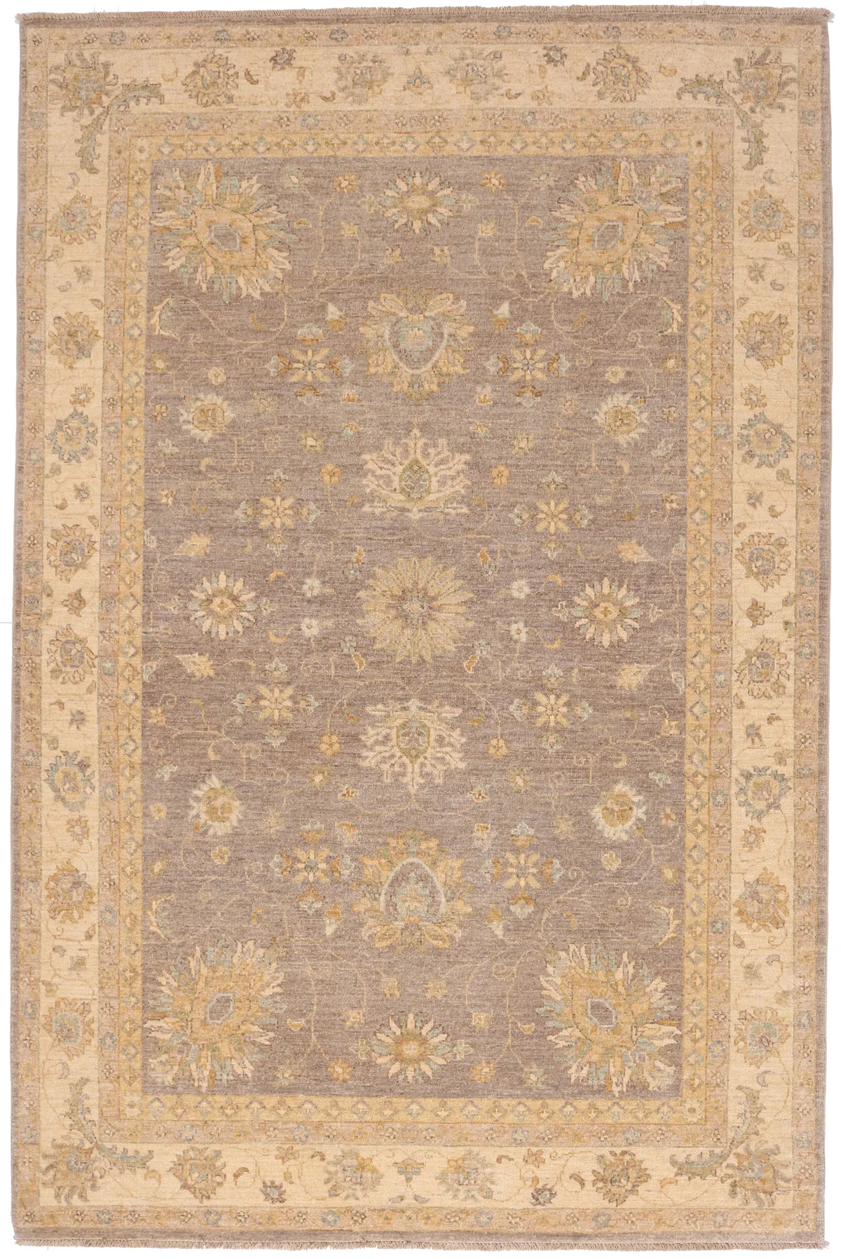 Garous / Ziegler Design Rug – Beige and Grey 8 x 5'3, 244 × 162 cm