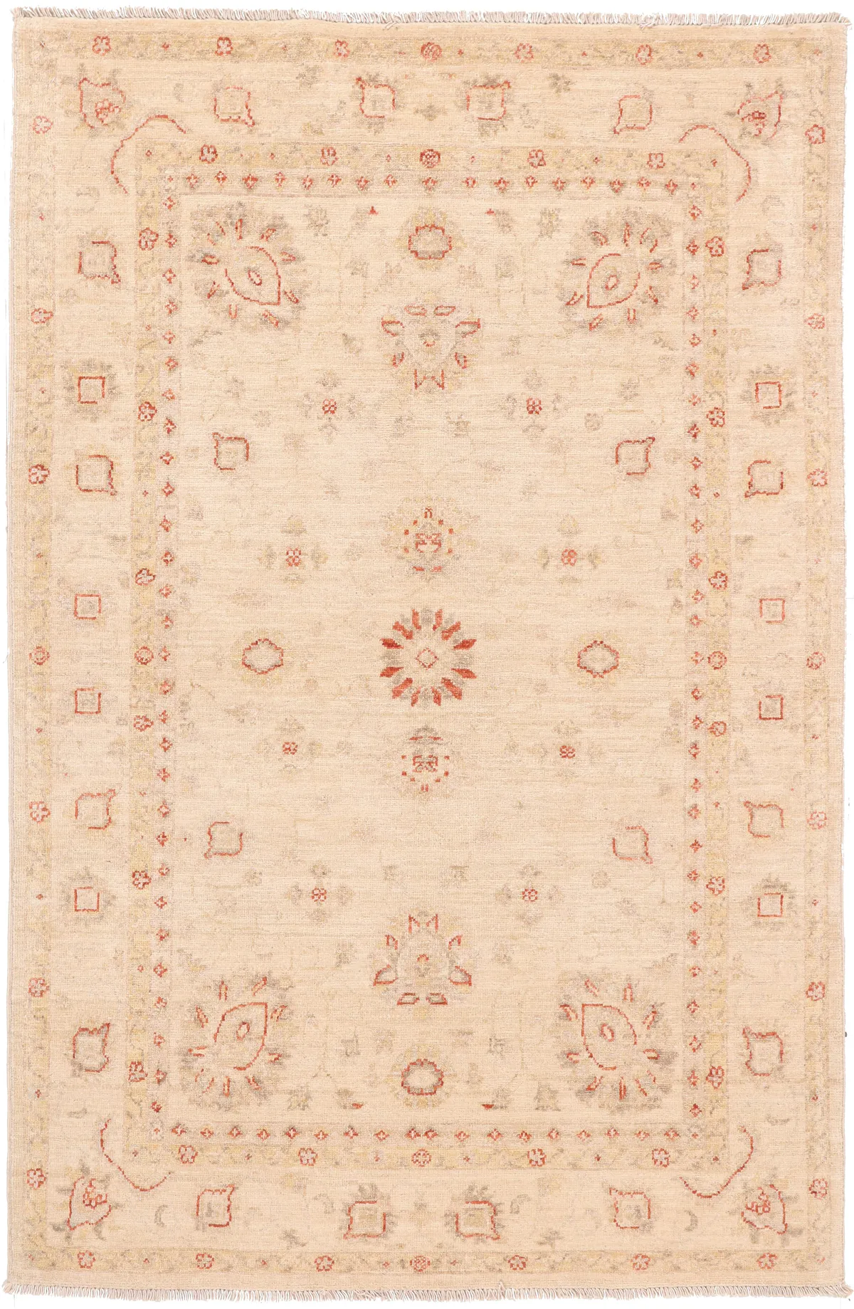 Garous / Ziegler Design Rug – Beige 6 x 4, 178 × 115 cm